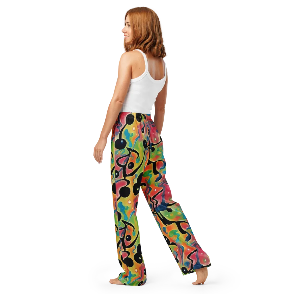 Midday Mirage on Women's Pajama Pants — Back