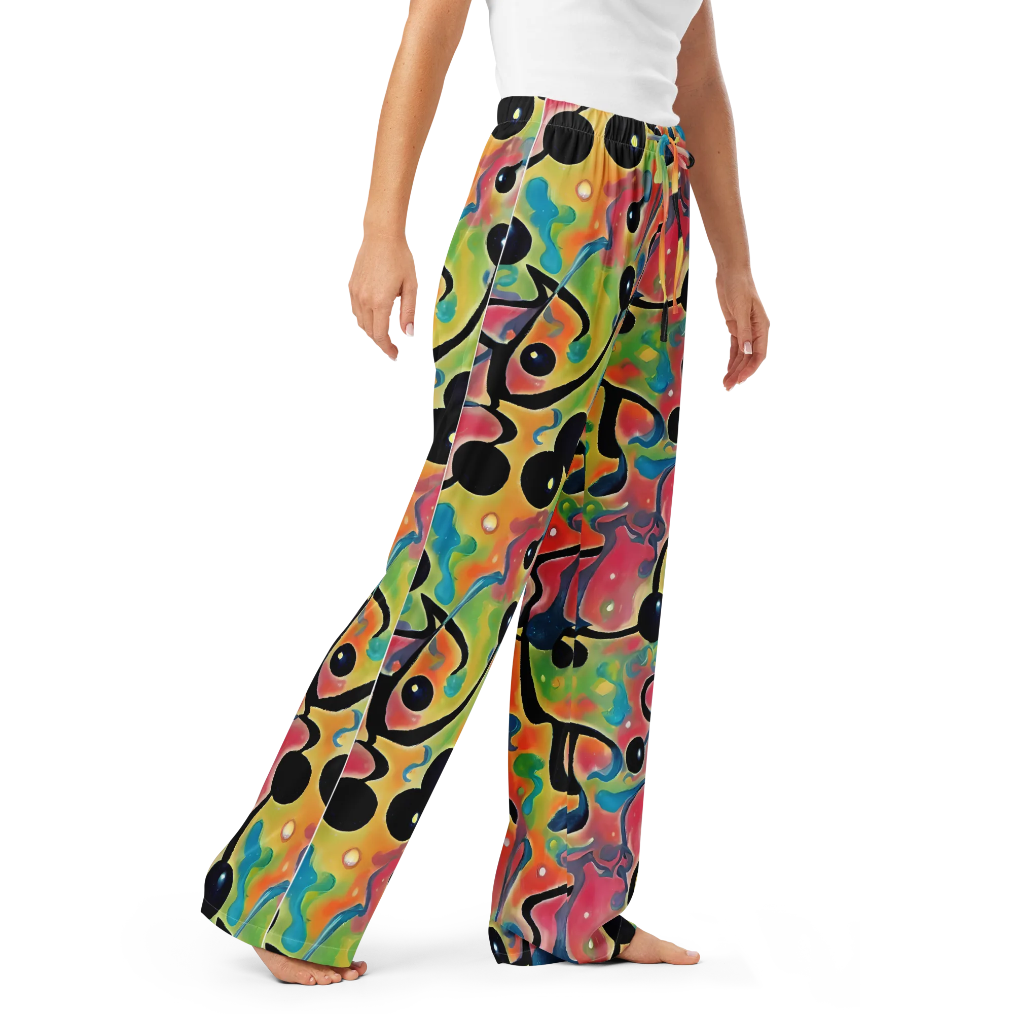 Midday Mirage on Women's Pajama Pants — Right Front