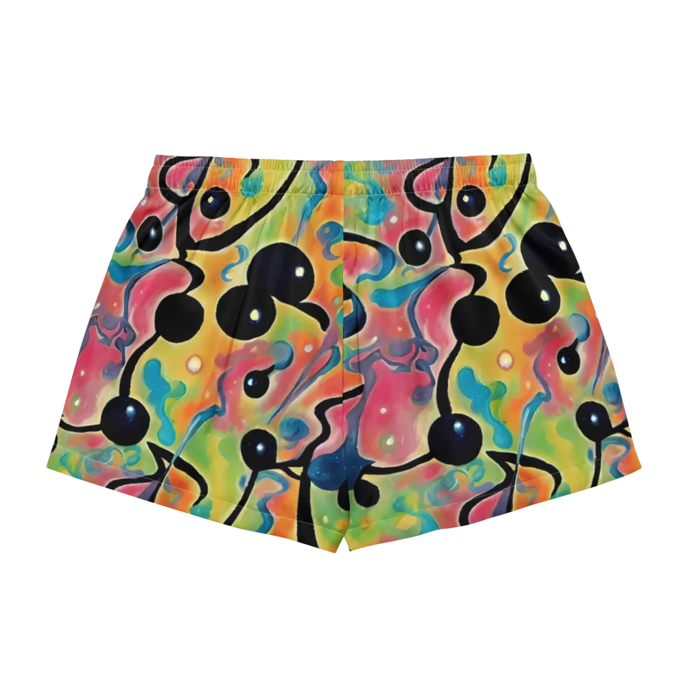 Midday Mirage on Women's Pajama Shorts — Back