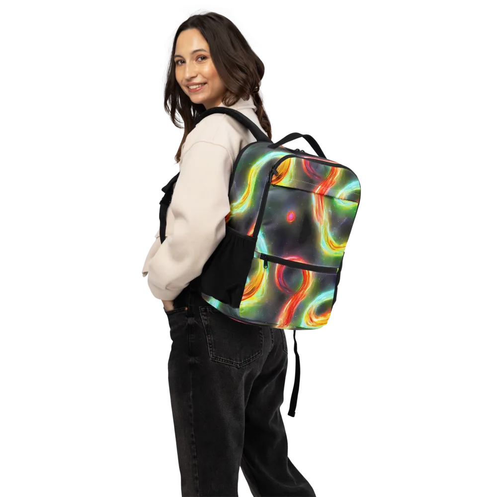 Sherwood Swirl on Utility Backpack — Back