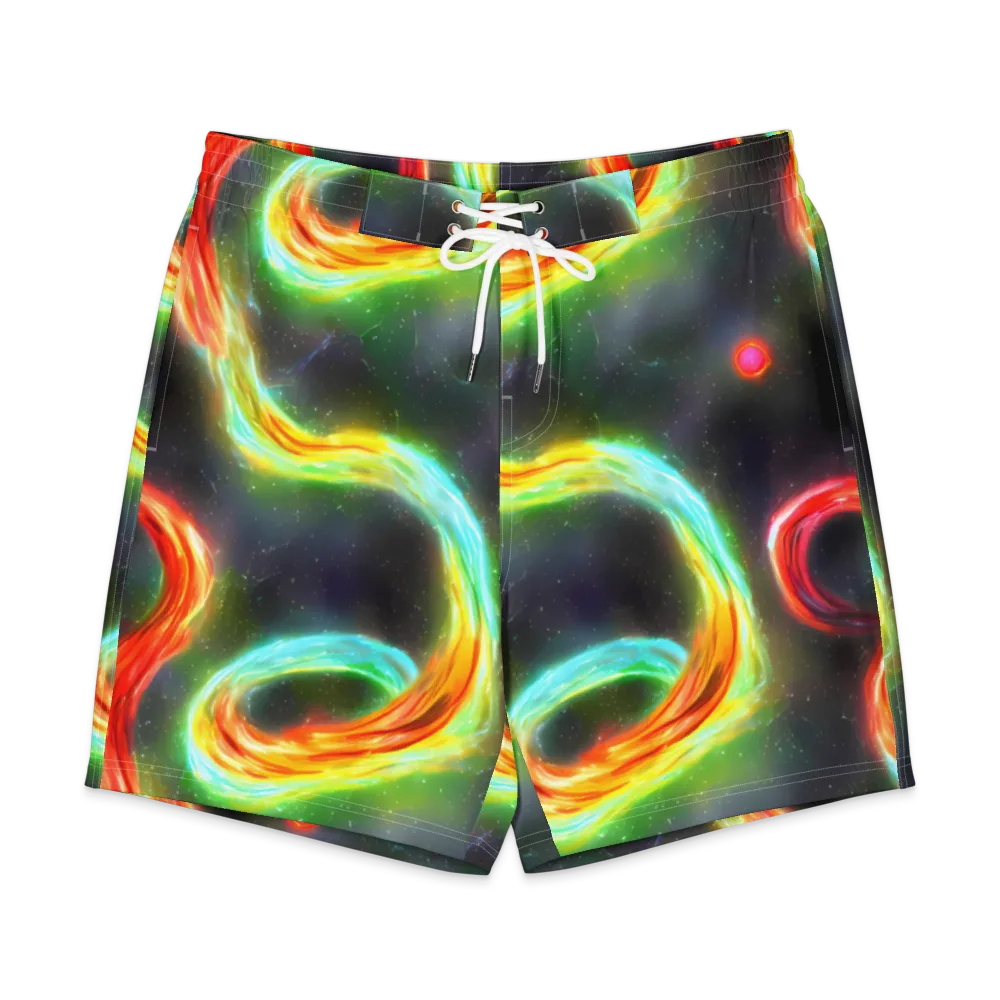 Sherwood Swirl on Men's Board Shorts — Front