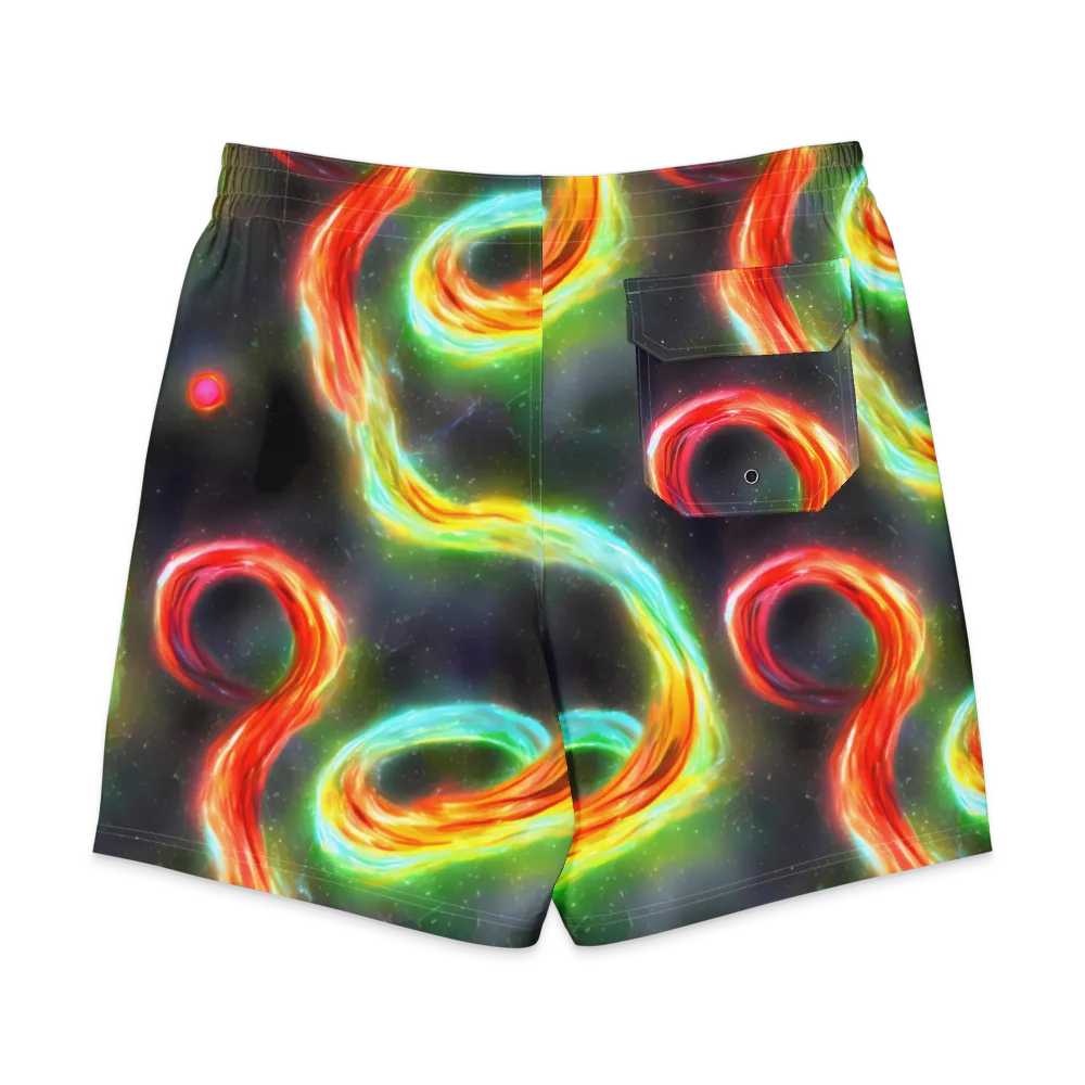 Sherwood Swirl on Men's Board Shorts — Back