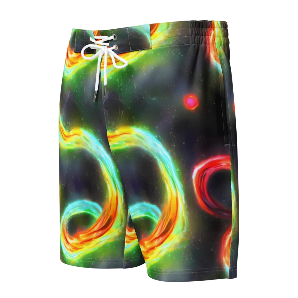 Sherwood Swirl on Men's Board Shorts — Front