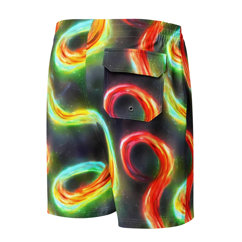 Sherwood Swirl on Men's Board Shorts — Back