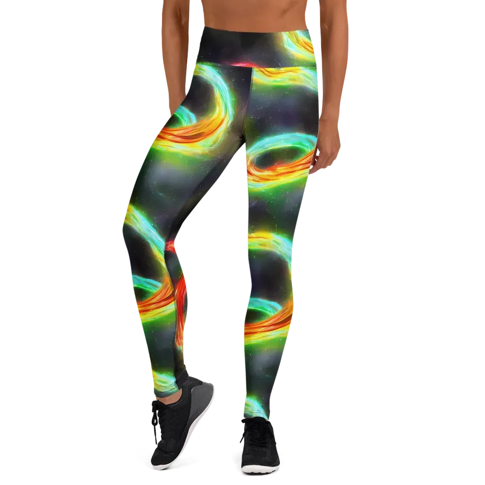 Sherwood Swirl on Yoga Leggings — Front