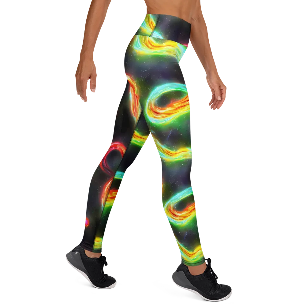 Sherwood Swirl on Yoga Leggings — Right
