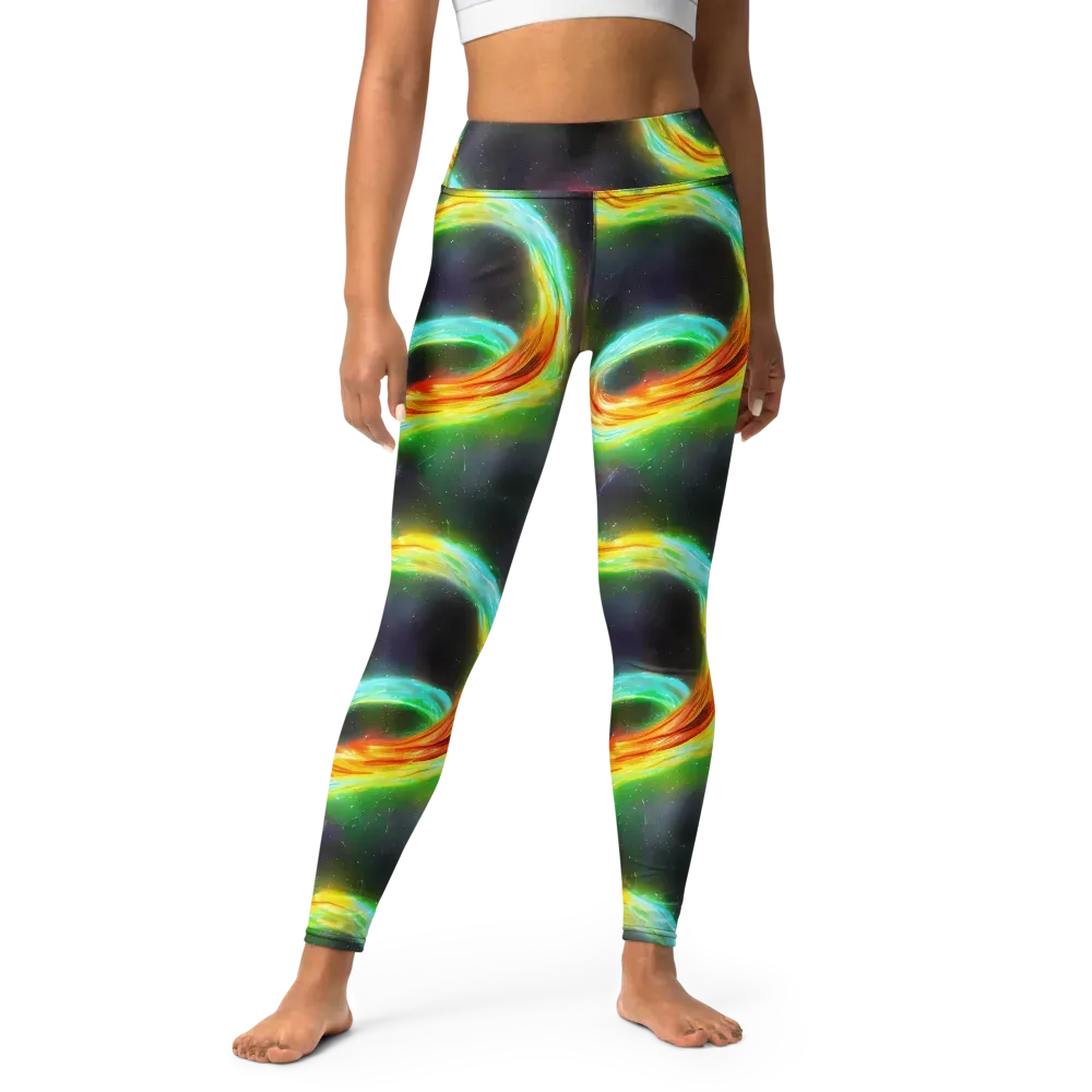 Sherwood Swirl on Yoga Leggings — Front