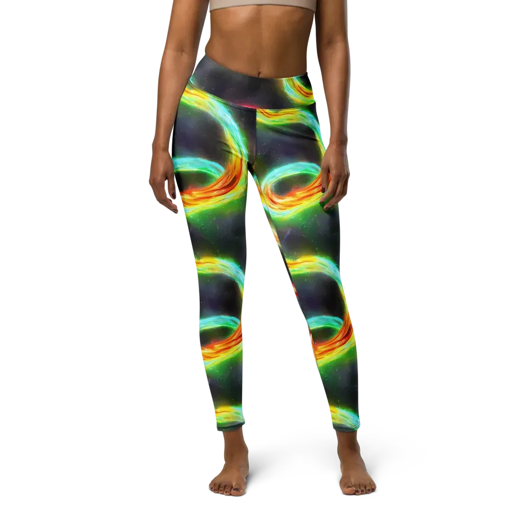 Sherwood Swirl on Yoga Leggings — Front