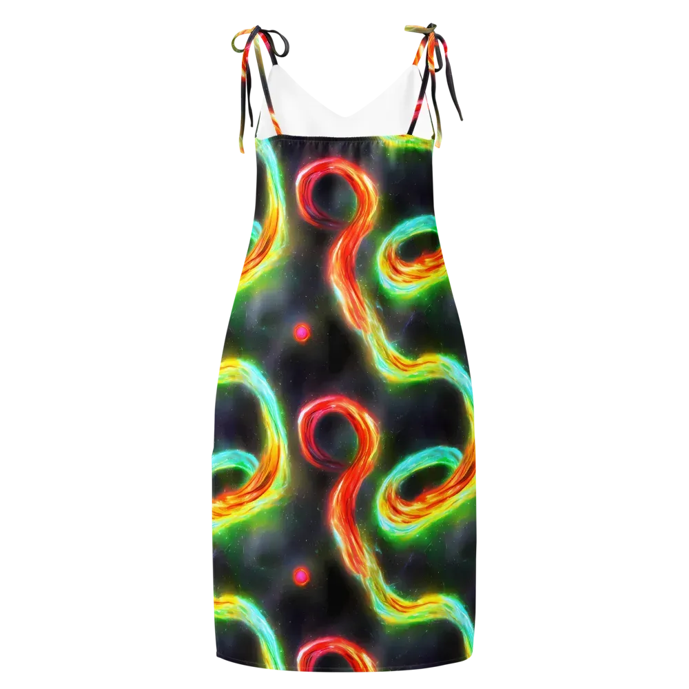 Sherwood Swirl on Slip Dress — Back
