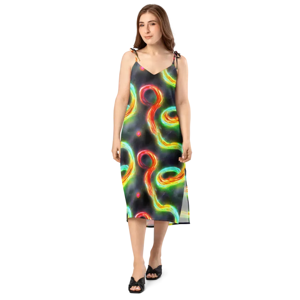 Sherwood Swirl on Slip Dress — Front
