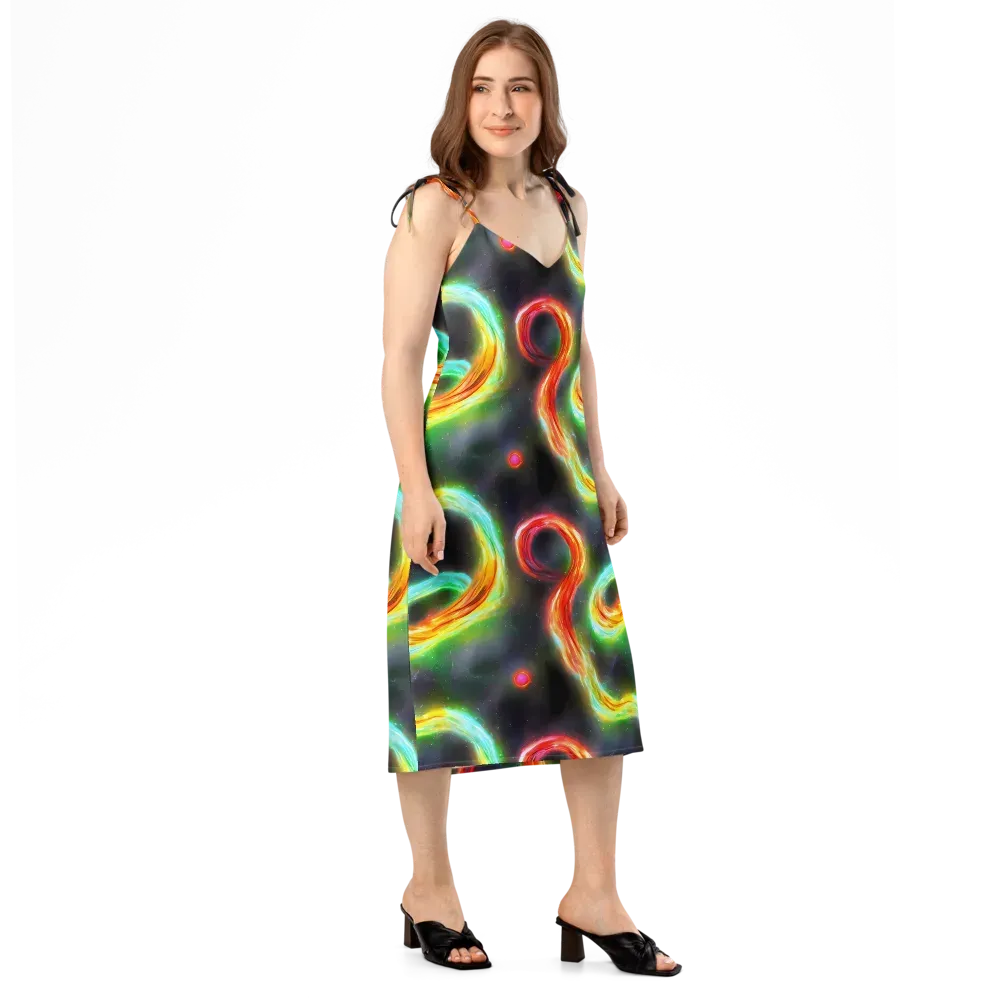 Sherwood Swirl on Slip Dress — Right Front