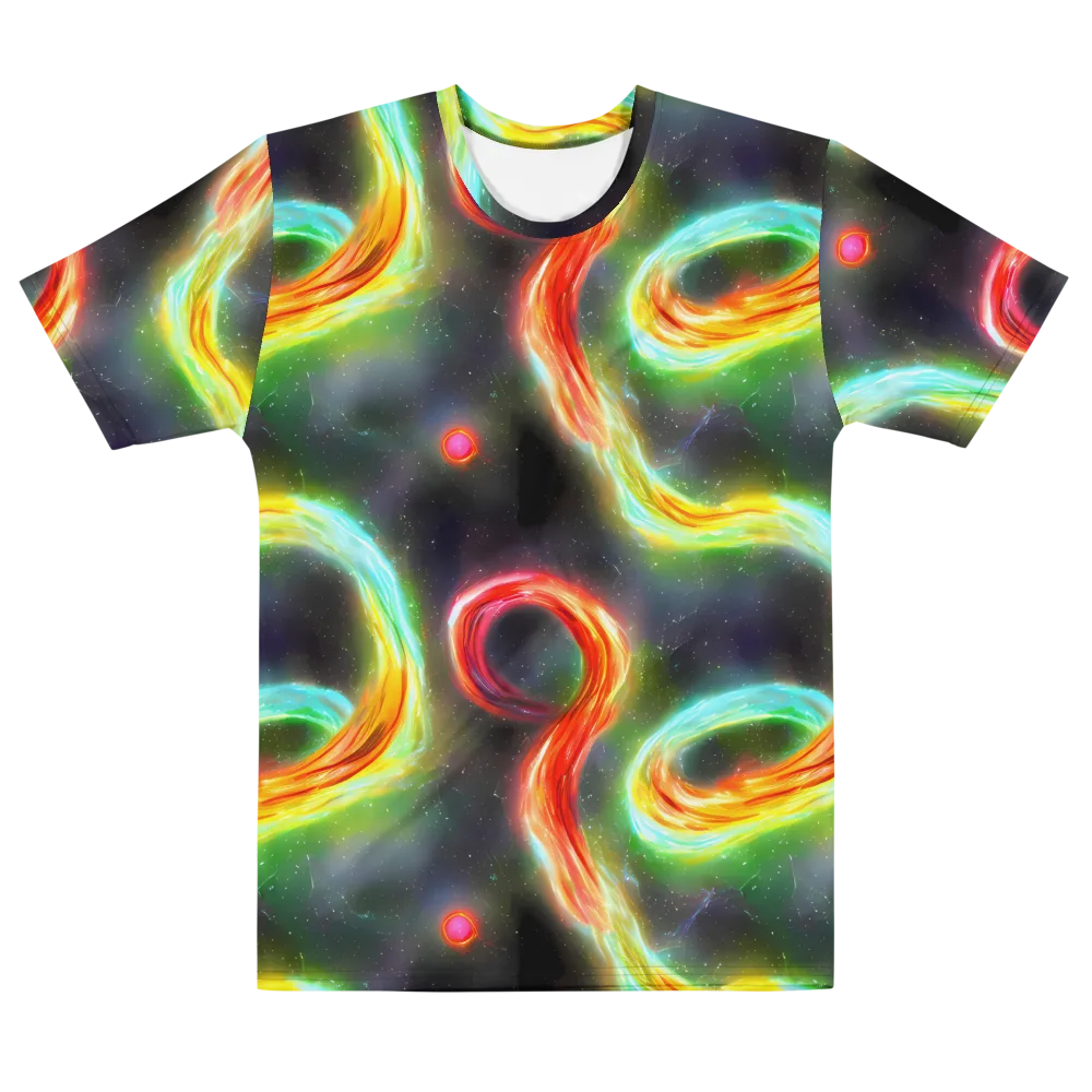 Sherwood Swirl on Men's Cotton Crew Neck T-Shirt — Front