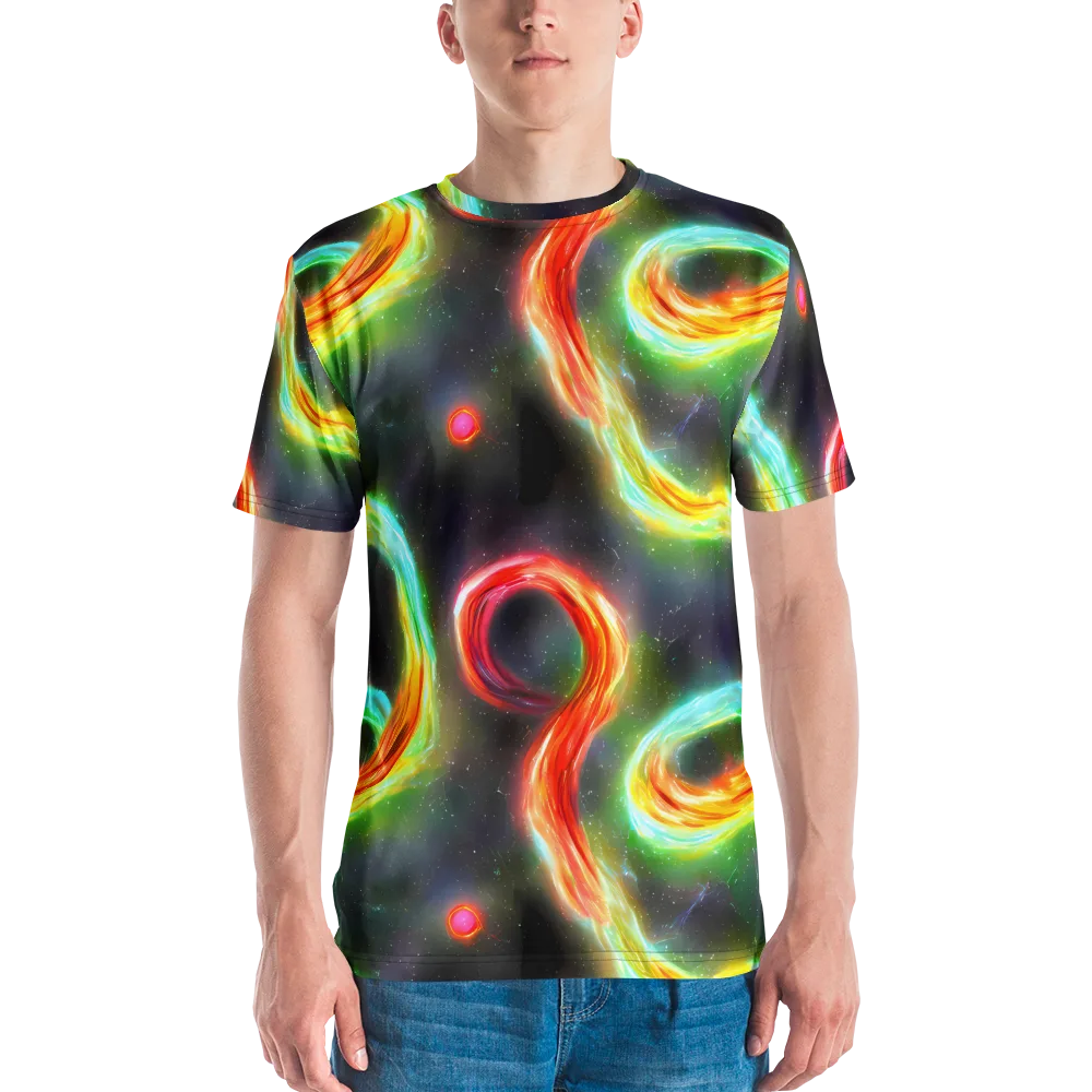 Sherwood Swirl on Men's Crew Neck T-Shirt — Front