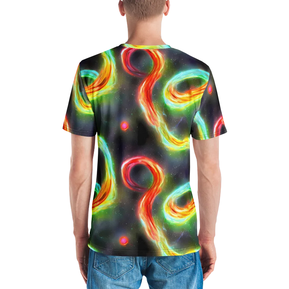 Sherwood Swirl on Men's Crew Neck T-Shirt — Back