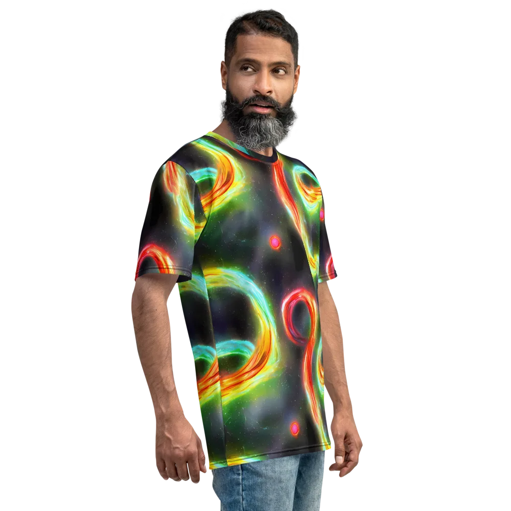Sherwood Swirl on Men's Crew Neck T-Shirt — Right