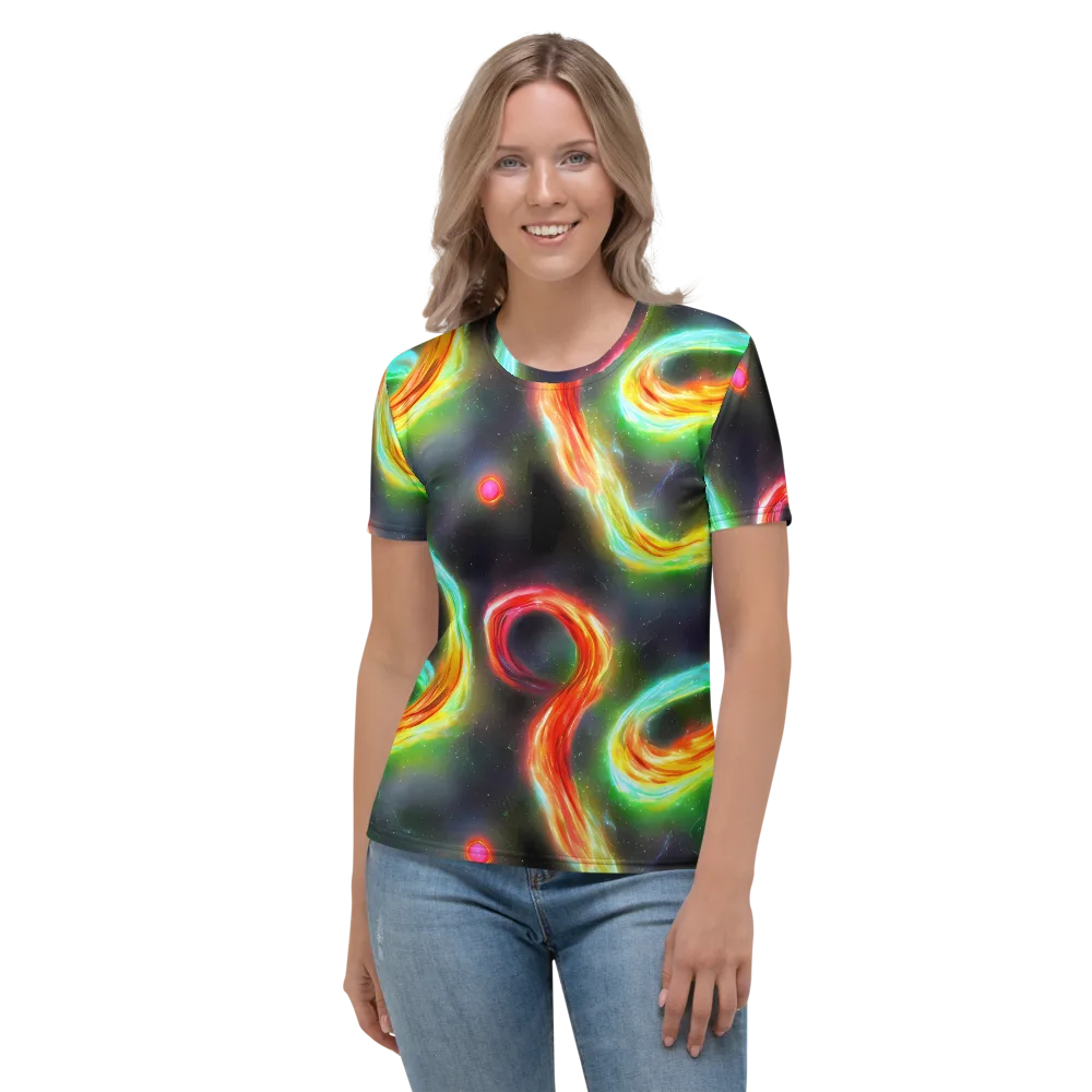 Sherwood Swirl on Women's Crew Neck T-Shirt — Front