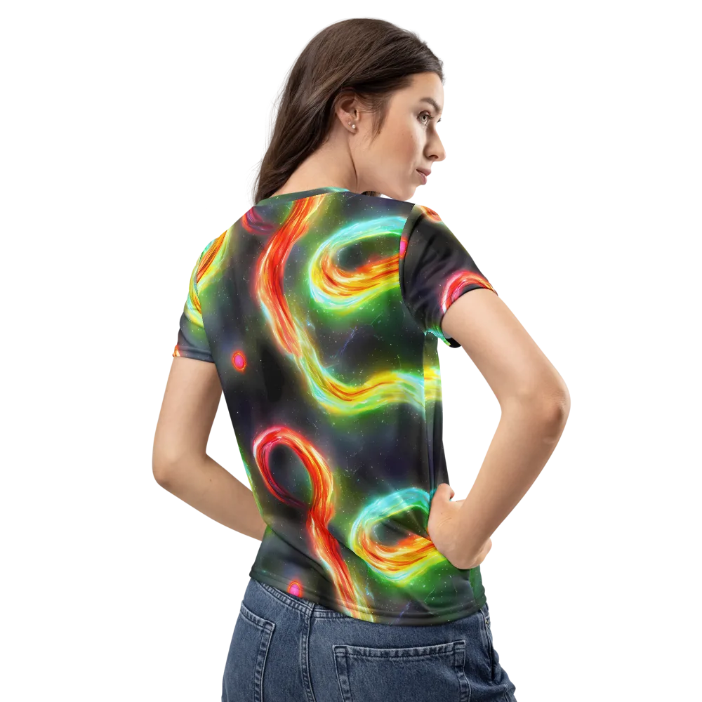 Sherwood Swirl on Women's Crew Neck T-Shirt — Back
