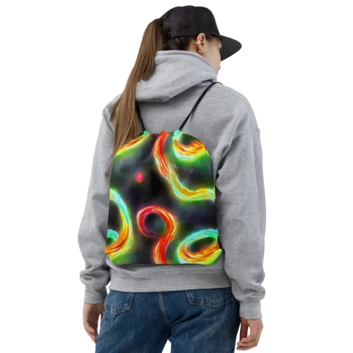 Sherwood Swirl on a Drawstring Bag