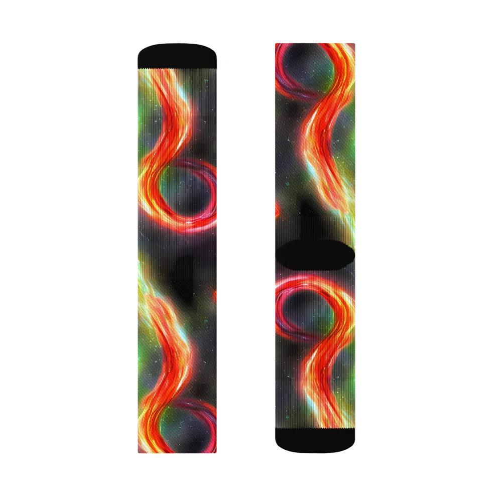 Sherwood Swirl on Socks — Right Sock