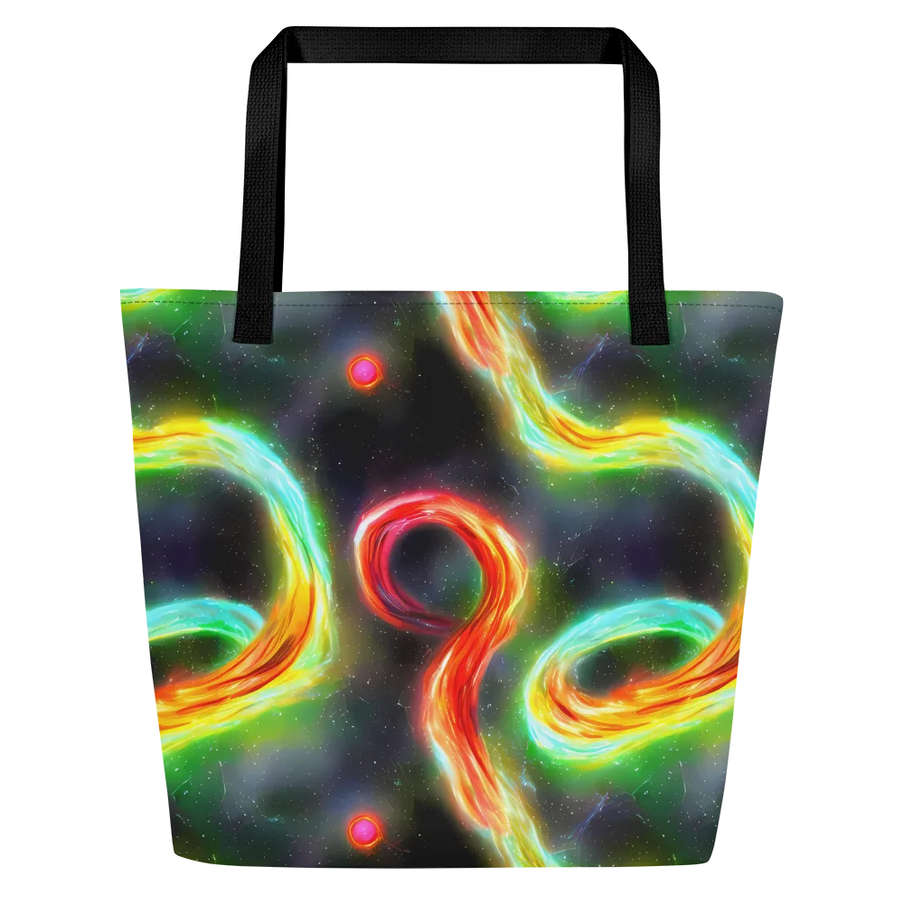 Sherwood Swirl on Large Tote Bag W/ Pocket — Front