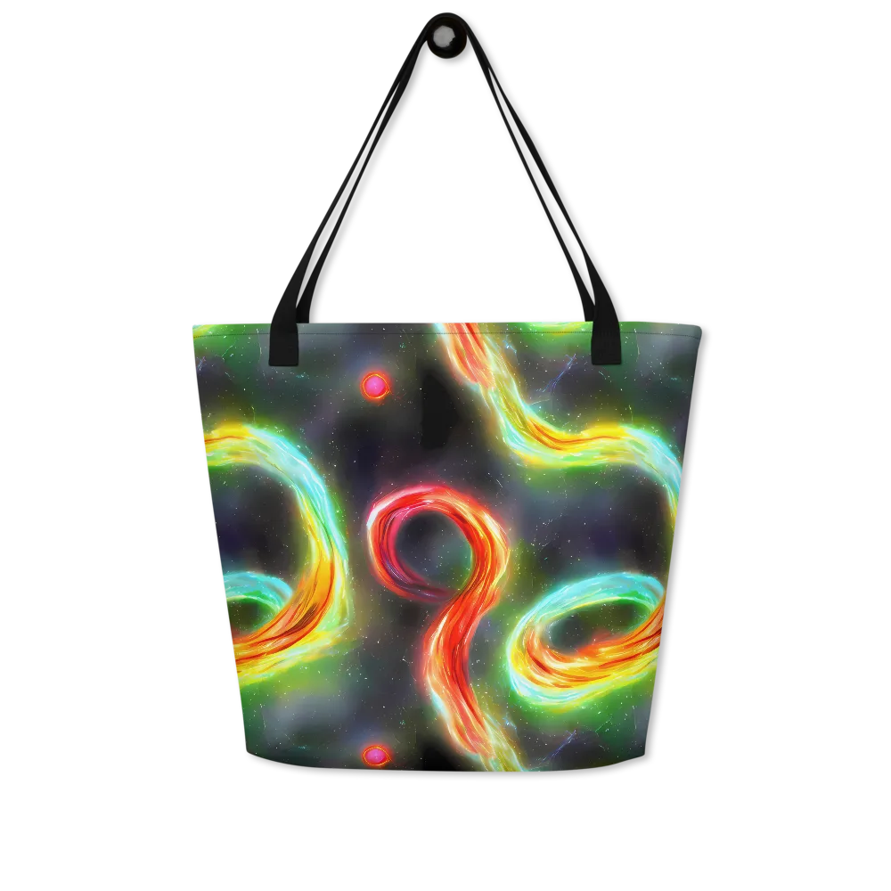 Sherwood Swirl on Large Tote Bag W/ Pocket — Front