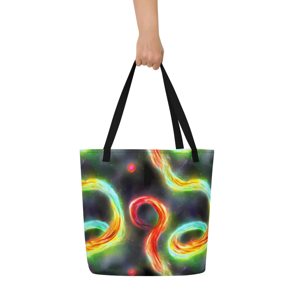 Sherwood Swirl on Large Tote Bag W/ Pocket — Front