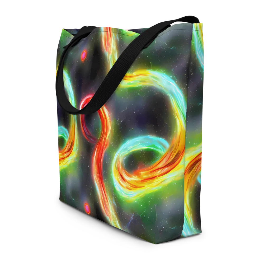 Sherwood Swirl on Large Tote Bag W/ Pocket — Front