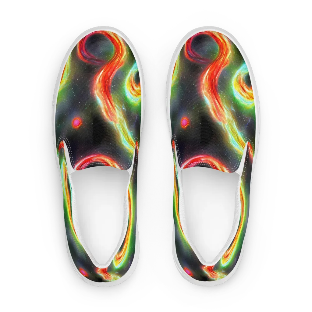 Sherwood Swirl on Women's Slip-On Canvas Shoes — Front