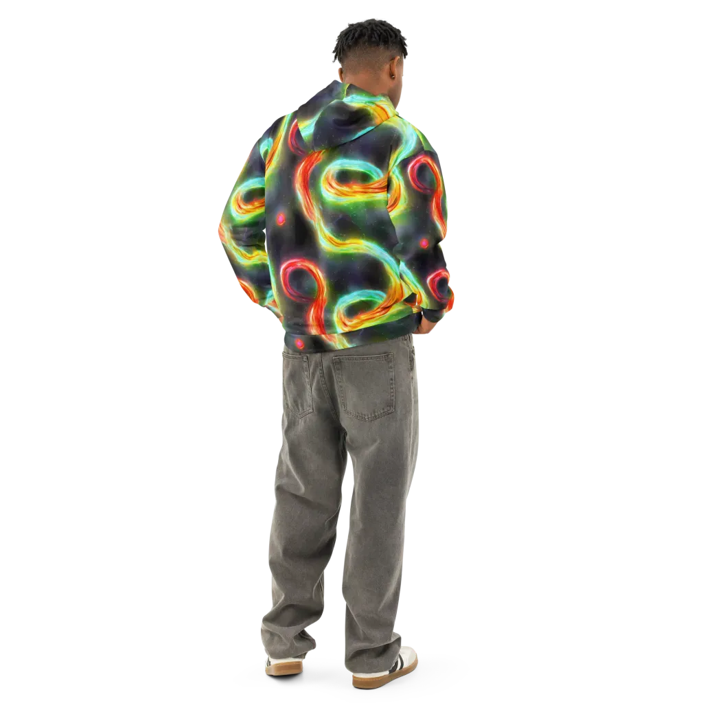 Sherwood Swirl on Cotton Hoodie — Back