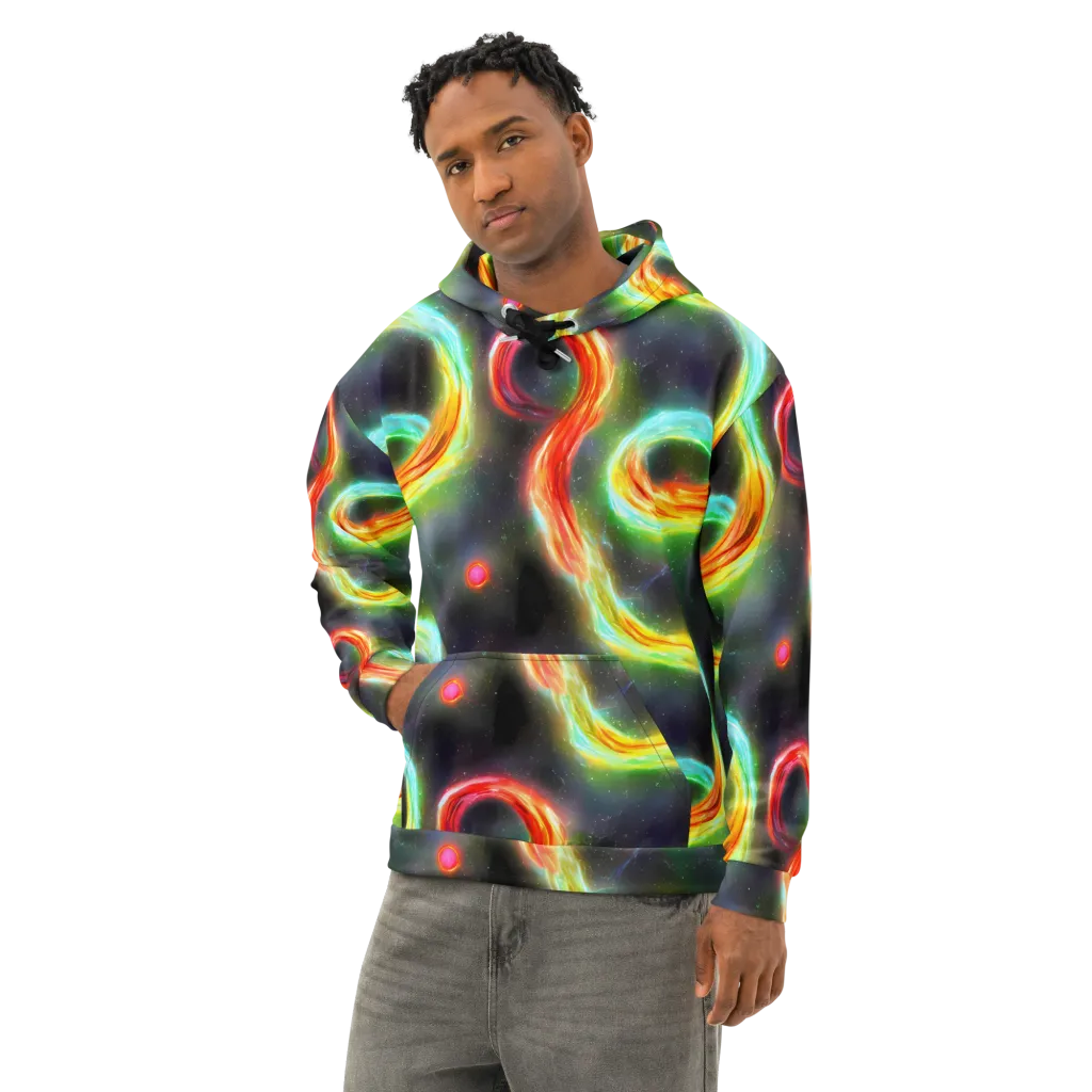Sherwood Swirl on Cotton Hoodie — Left Front
