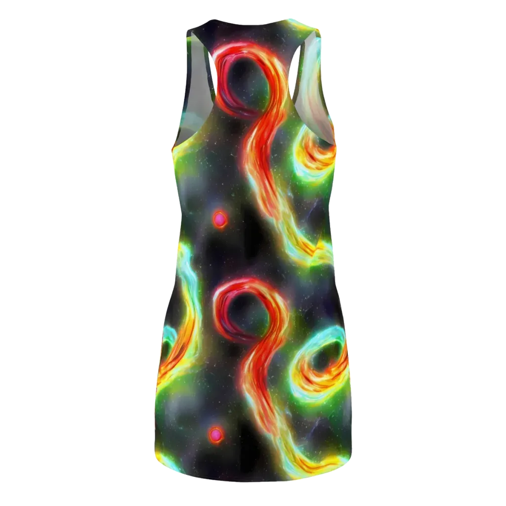 Sherwood Swirl on Racerback Dress — Back