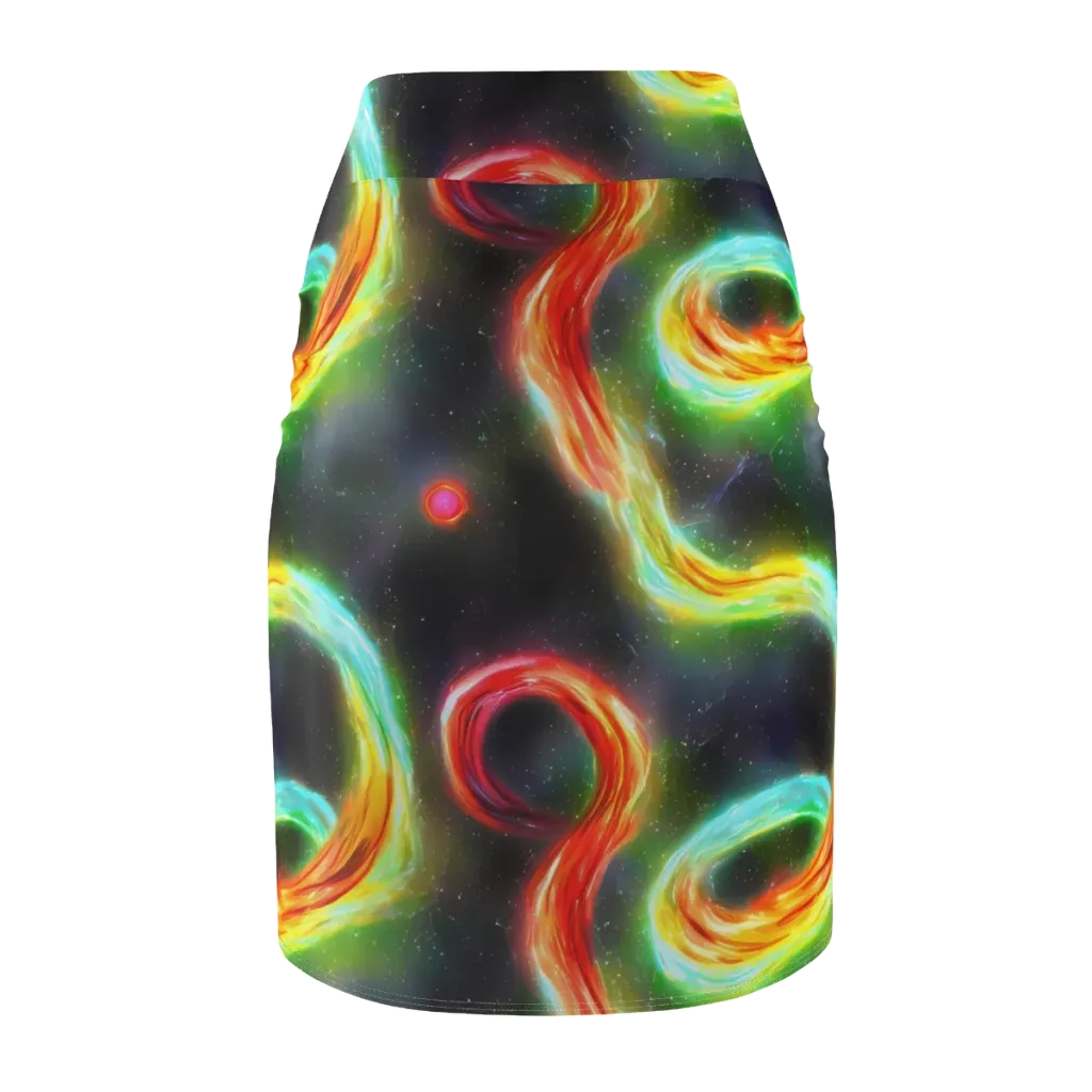Sherwood Swirl on Pencil Skirt — Back