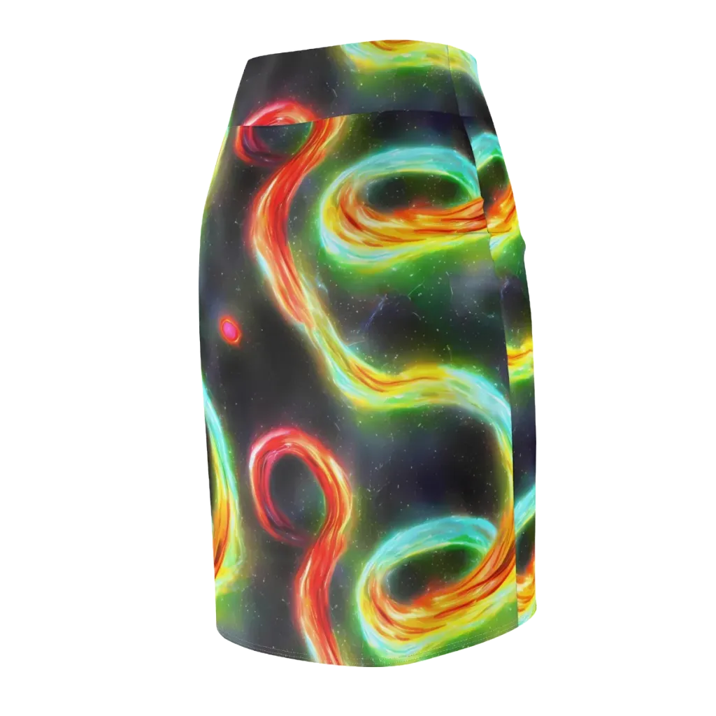 Sherwood Swirl on Pencil Skirt — Back Side