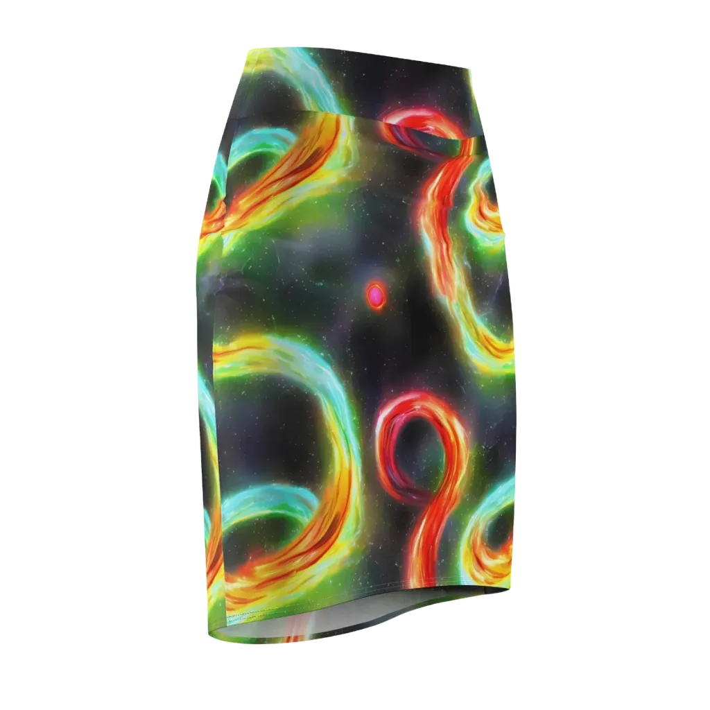Sherwood Swirl on Pencil Skirt — Front Side