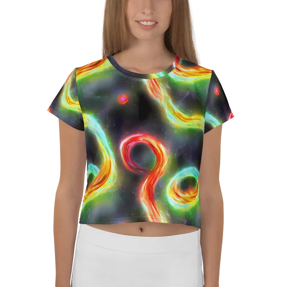 Sherwood Swirl on Crop Tee — Front