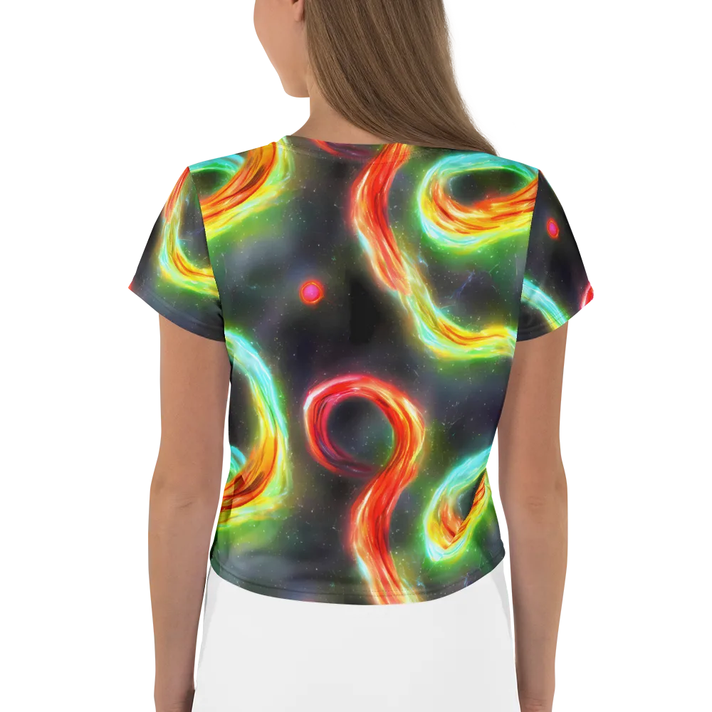 Sherwood Swirl on Crop Tee — Back