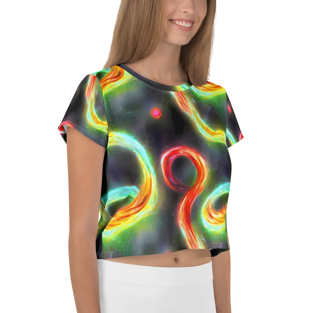 Sherwood Swirl on Crop Tee — Right