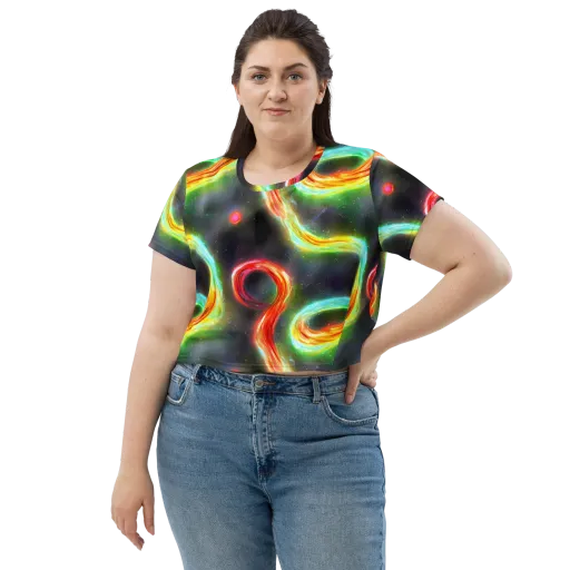 Sherwood Swirl on a Crop Tee