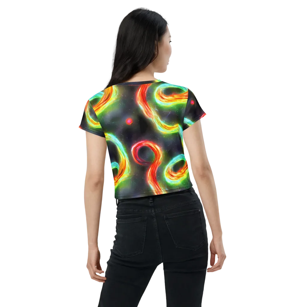 Sherwood Swirl on Crop Tee — Back