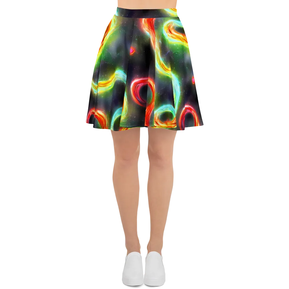 Sherwood Swirl on Skater Skirt — Front