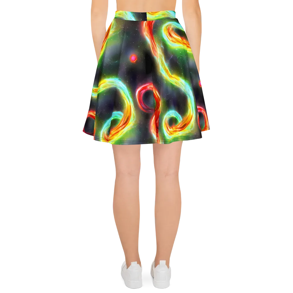 Sherwood Swirl on Skater Skirt — Back