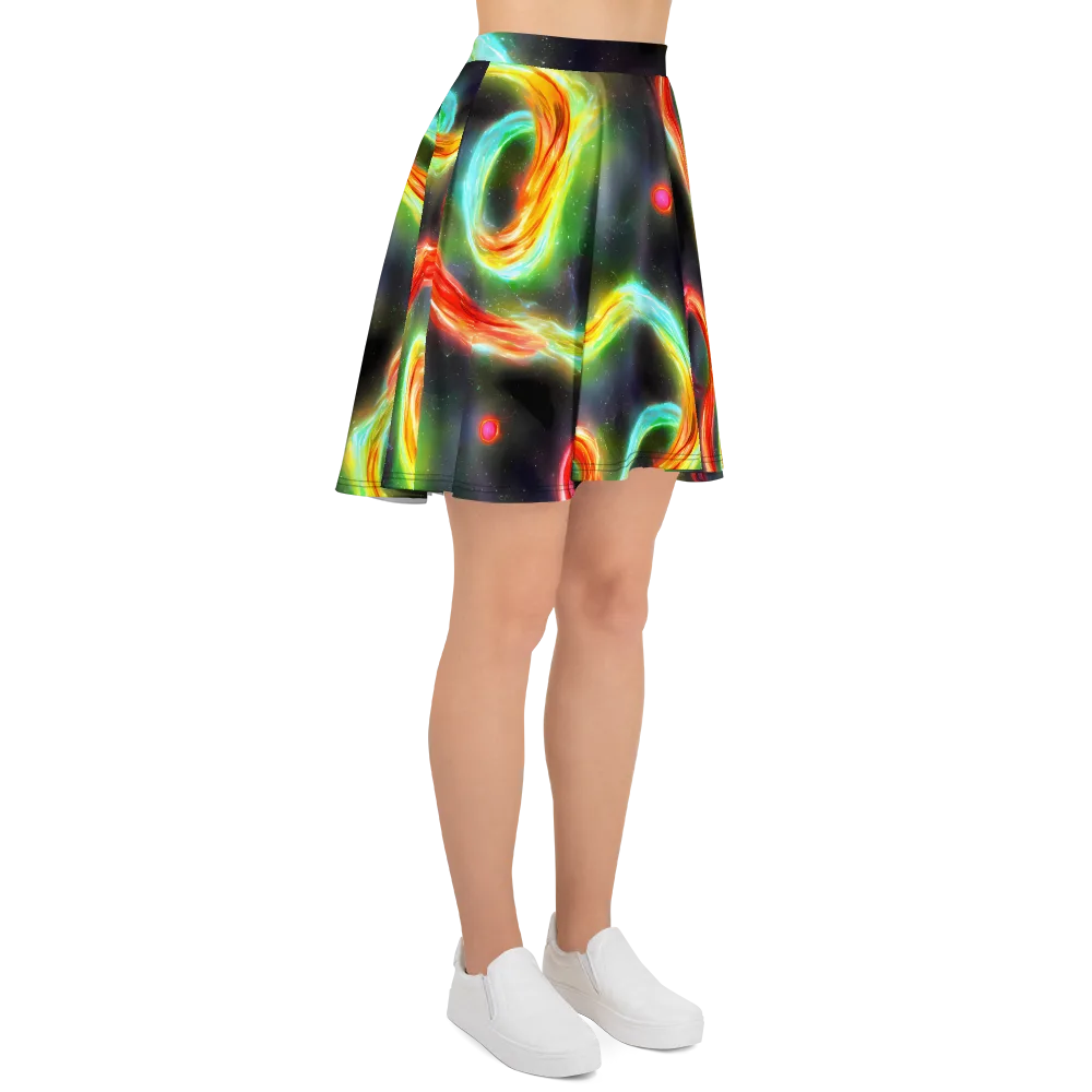 Sherwood Swirl on Skater Skirt — Right