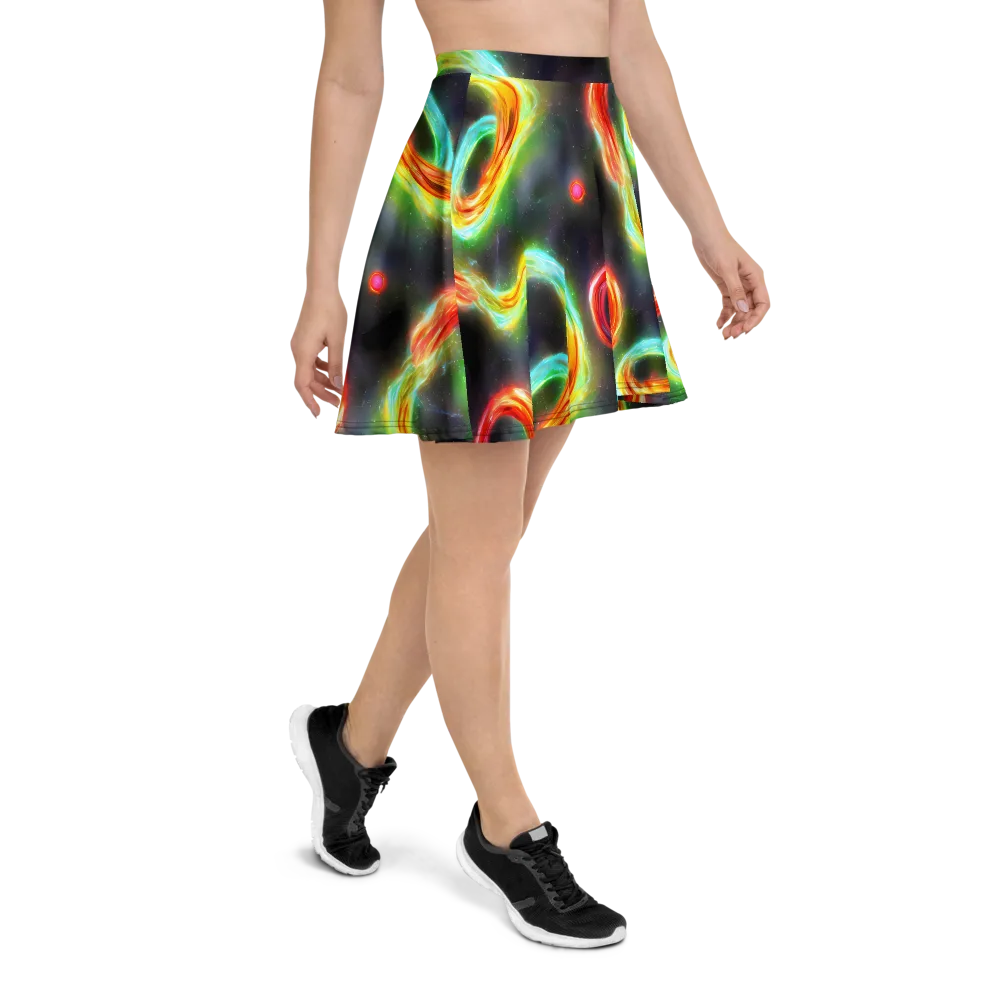 Sherwood Swirl on Skater Skirt — Right