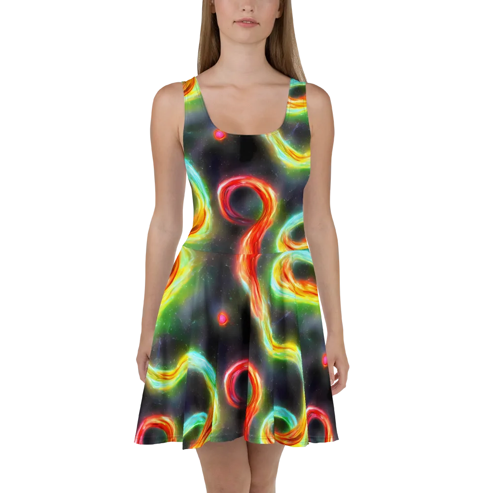 Sherwood Swirl on Skater Dress — Front