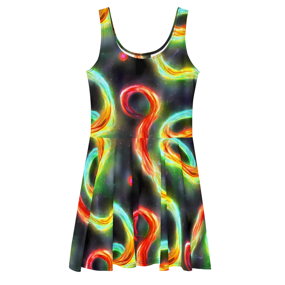 Sherwood Swirl on Skater Dress — Front