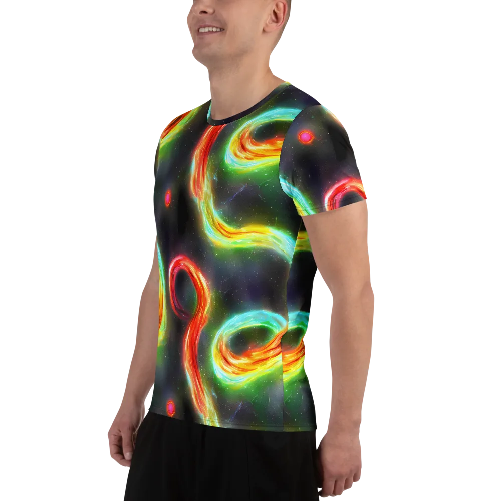 Sherwood Swirl on Men's Athletic T-Shirt — Left