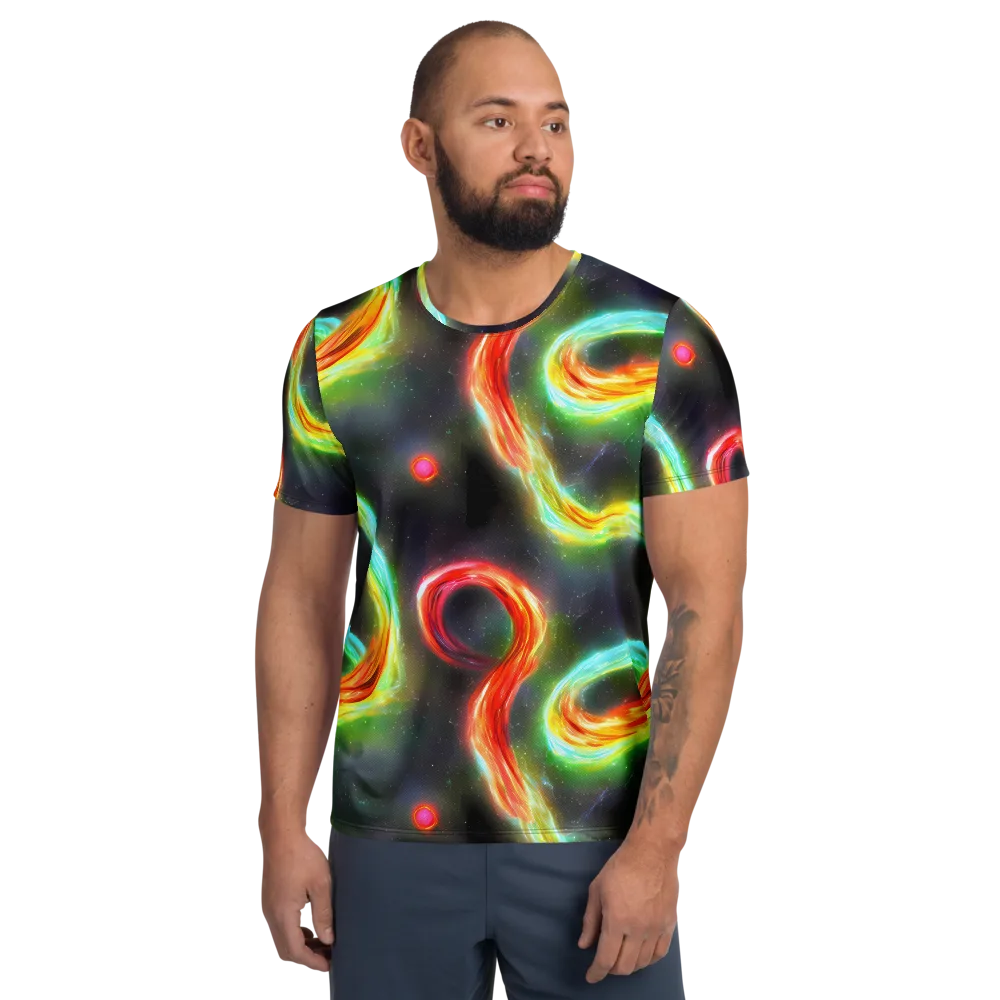 Sherwood Swirl on Men's Athletic T-Shirt — Front