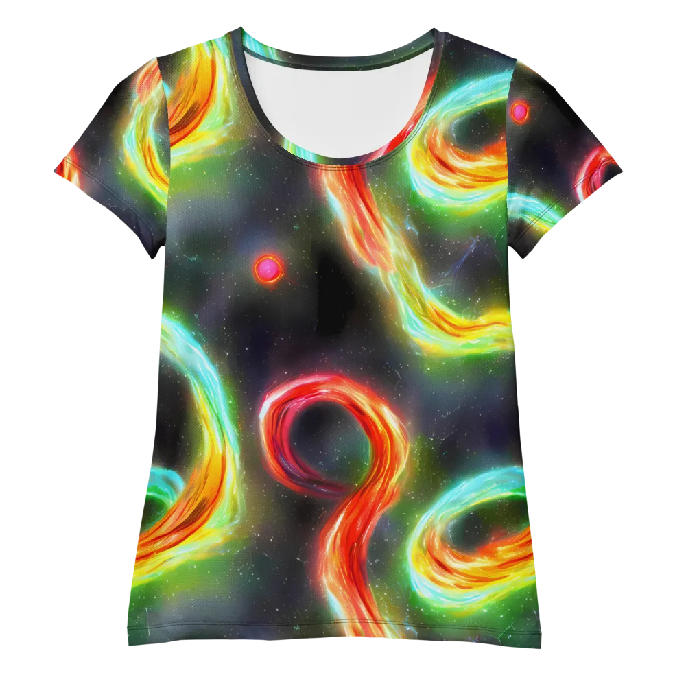 Sherwood Swirl on Women's Athletic T-Shirt — Front