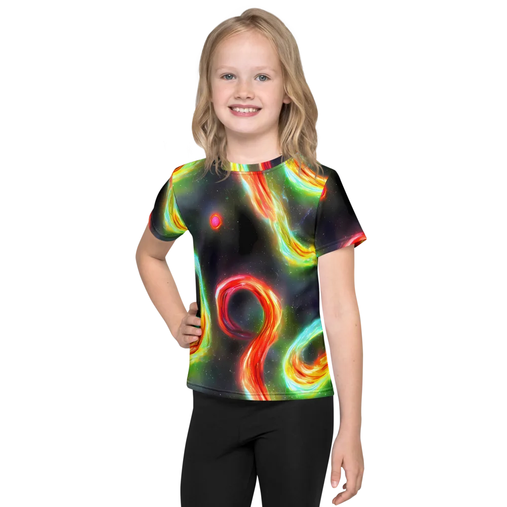 Sherwood Swirl on Kids Crew Neck T-Shirt — Front