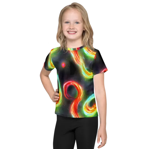 Sherwood Swirl on a Kids Crew Neck T-Shirt